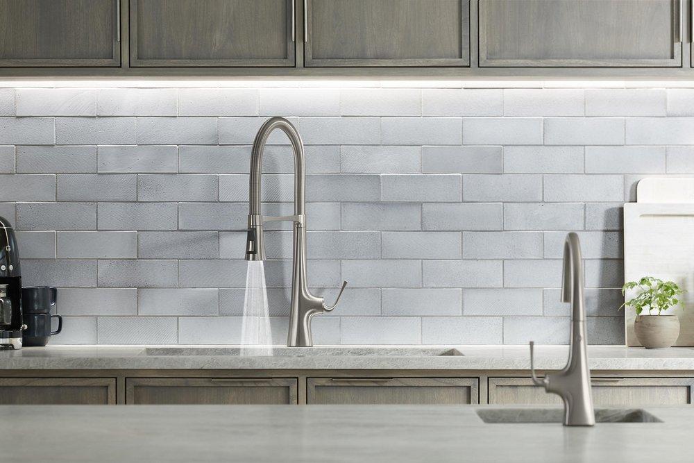 KOHLER Kohler 22065-VS Graze Single Handle Bar Faucet in Vibrant Stainless