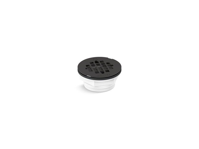 KOHLER Kohler 22676-BL 3-3/16 in. PVC Matte Black Shower Drain