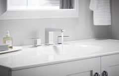 KOHLER KOHLER 23255-4-CP Honesty Two Handle Widespread Bathroom Sink Faucet in Polished Chrome