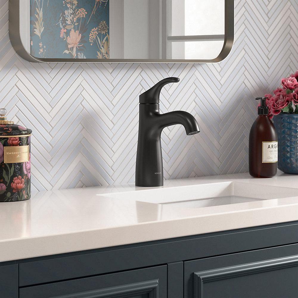 KOHLER Kohler 27389-4-CP Simplice Single Handle Monoblock Bathroom Sink Faucet in Polished Chrome