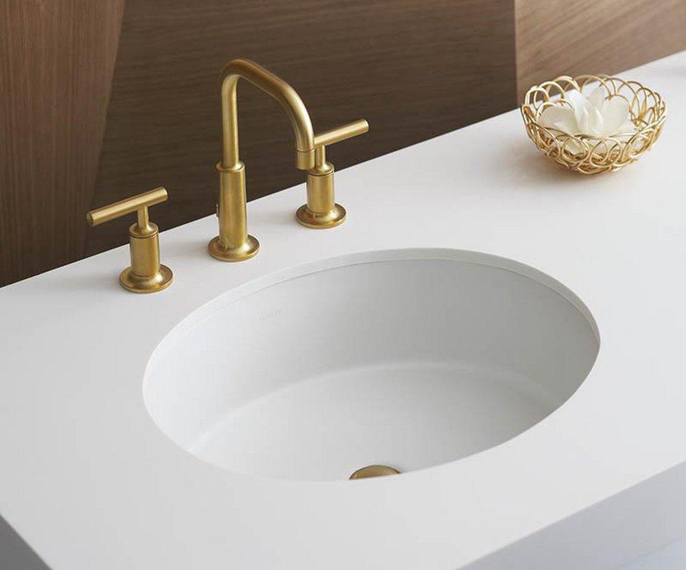 KOHLER Kohler 2881-0 Verticyl 19-1/8 x 16 in. Oval Undermount Bathroom Sink in White