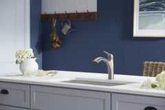 KOHLER KOHLER 30468-VS Rival Single Handle Pull Out Kitchen Faucet in Vibrant Stainless