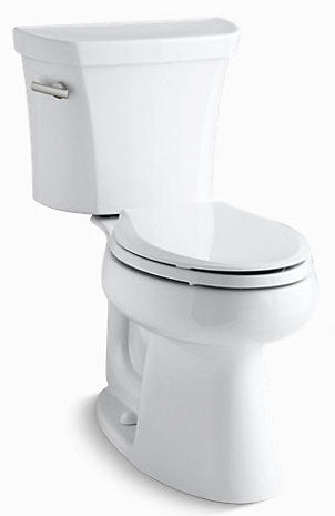 KOHLER Kohler 3999-0 Highline 1.28 GPF Elongated Two Piece Toilet in White