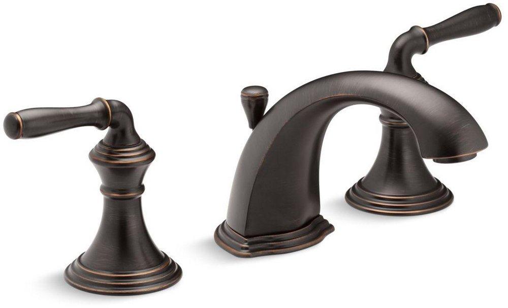 KOHLER KOHLER 394-4-2BZ Devonshire Two Handle Widespread Bathroom Sink Faucet in Oil Rubbed Bronze