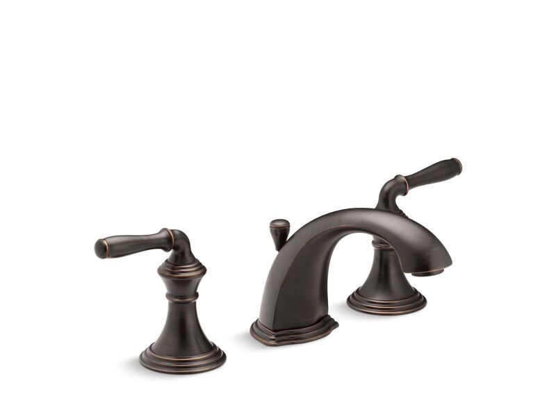 KOHLER KOHLER 394-4-2BZ Devonshire Two Handle Widespread Bathroom Sink Faucet in Oil Rubbed Bronze