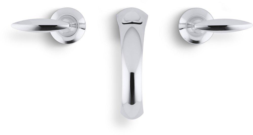 KOHLER KOHLER 45102-4-CP Alteo Two Handle Widespread Bathroom Sink Faucet in Polished Chrome