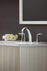 KOHLER KOHLER 45102-4-CP Alteo Two Handle Widespread Bathroom Sink Faucet in Polished Chrome