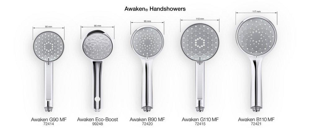 KOHLER Kohler 72415-G-BL Awaken Multi Function Hand Shower in Matte Black