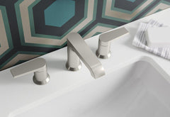 KOHLER KOHLER 97093-4-BN Hint Two Handle Widespread Bathroom Sink Faucet