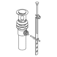MOEN Moen 104770 2-3/16 in Brass Pop-up Drain in Chrome