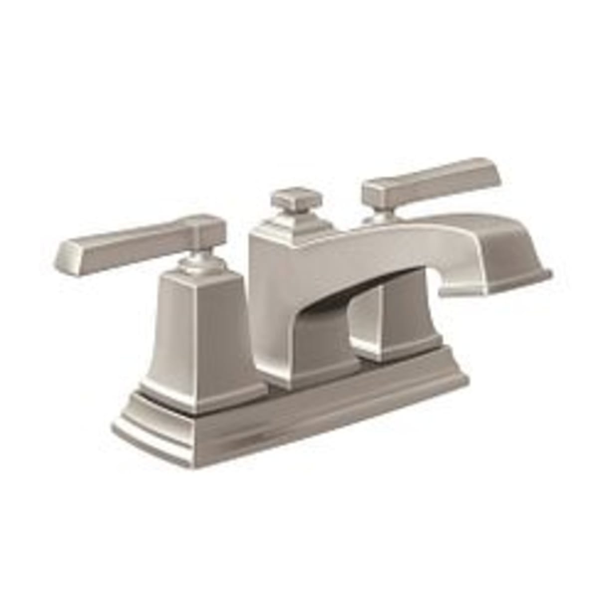 MOEN Moen 6010SRN Boardwalk Two Handle Centerset Bathroom Sink Faucet in Spot Resist Brushed Nickel