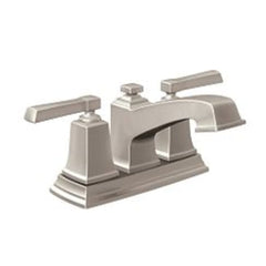 MOEN Moen 6010SRN Boardwalk Two Handle Centerset Bathroom Sink Faucet in Spot Resist Brushed Nickel