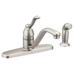 MOEN Moen 7051SRS Banbury Single Handle Kitchen Faucet with Side Spray