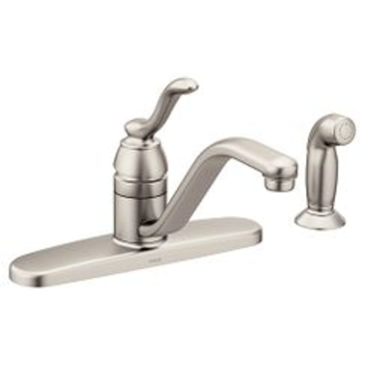 MOEN Moen 7051SRS Banbury Single Handle Kitchen Faucet with Side Spray