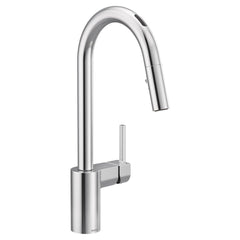 MOEN Moen 7565EVC Align Single Handle Pull Down Touchless Kitchen Faucet with Voice Activation in Chrome