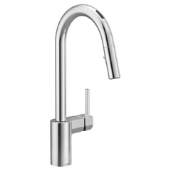 MOEN Moen 7565EVC Align Single Handle Pull Down Touchless Kitchen Faucet with Voice Activation in Chrome
