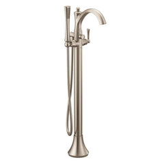 MOEN Moen 655BN Wynford Single Handle Lever Floor Mount Filler in Brushed Nickel