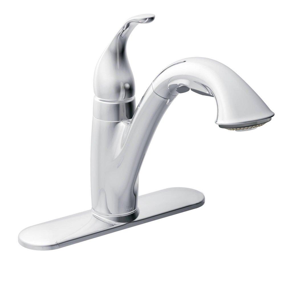 MOEN Moen 67545C Camerist Single Handle Pull Out Kitchen Faucet in Chrome