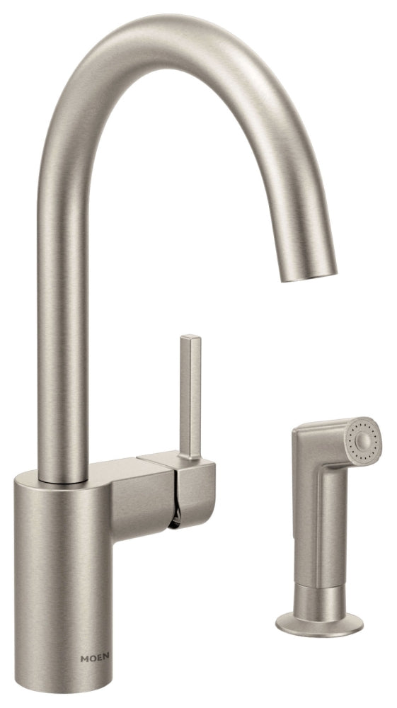 MOEN Moen 7165SRS Align Spot Resist Stainless 1-Handle Kitchen Faucet