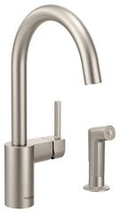 MOEN Moen 7165SRS Align Spot Resist Stainless 1-Handle Kitchen Faucet