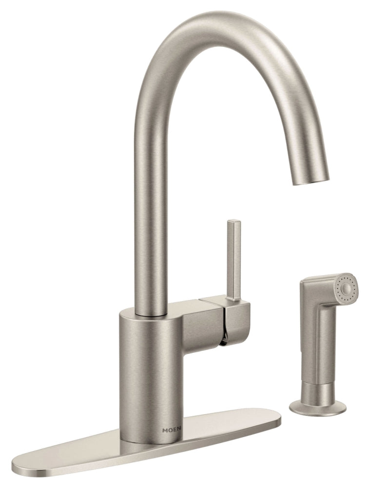 MOEN Moen 7165SRS Align Spot Resist Stainless 1-Handle Kitchen Faucet