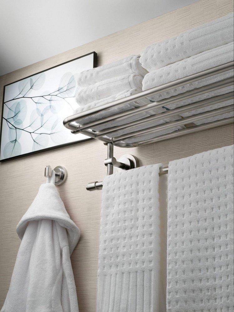 MOEN Moen DN0794BN Iso Towel Shelf in Brushed Nickel