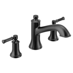 MOEN Moen T683BL Dartmoor Two Handle Roman Tub Faucet in Matte Black
