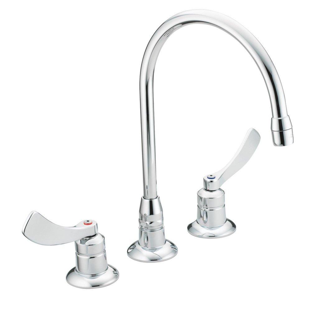 MOEN Moen 8225SMF15 M-DURA Two Handle Widespread Bathroom Sink Faucet in Polished Chrome
