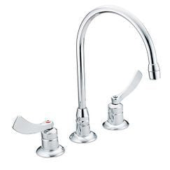 MOEN Moen 8225SMF15 M-DURA Two Handle Widespread Bathroom Sink Faucet in Polished Chrome