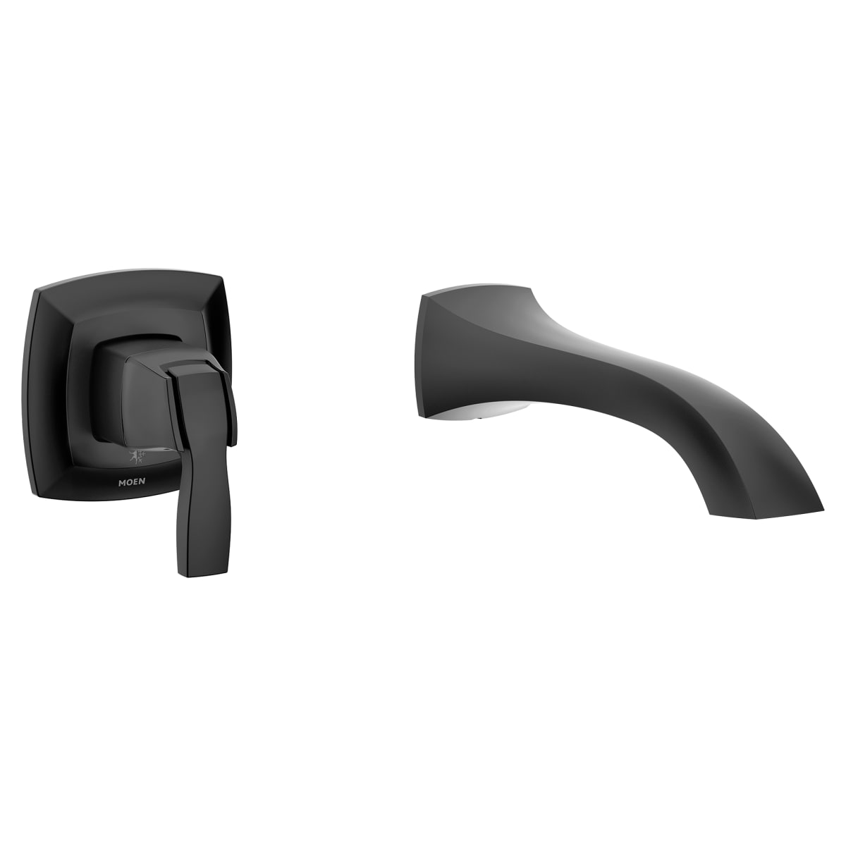 MOEN Moen WT691BL Voss Matte Black One-Handle Tub Filler