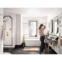 MOEN Moen UTS344301BG Colinet Single Handle Pressure Balancing Valve Trim in Brushed Gold