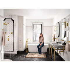 MOEN Moen UTS344301BG Colinet Single Handle Pressure Balancing Valve Trim in Brushed Gold