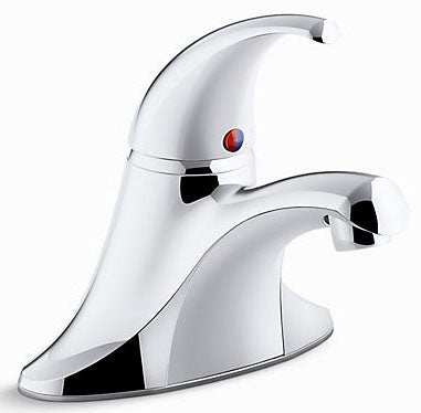 KOHLER Kohler 15199-4NDRA-CP Coralais Single Handle Centerset Bathroom Sink Faucet in Polished Chrome