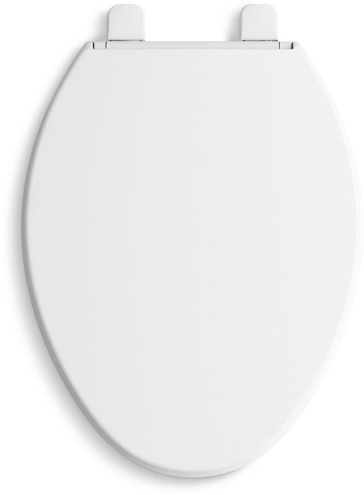KOHLER Kohler 20110-0 Brevia Quiet-Close Elongated Closed Front Toilet Seat with Cover in White
