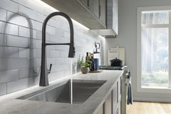 KOHLER Kohler 22060-BL Graze Single Handle Pull Down Kitchen Faucet in Matte Black