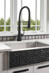 KOHLER Kohler 22060-BL Graze Single Handle Pull Down Kitchen Faucet in Matte Black