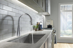 KOHLER Kohler 22062-CP Graze Single Handle Pull Down Kitchen Faucet in Polished Chrome