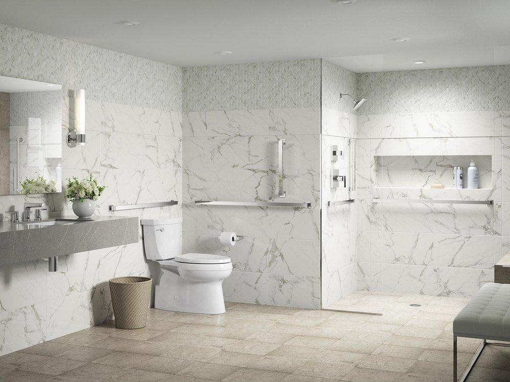 KOHLER Kohler 23294-CP Square 18 in. Grab Bar in Polished Chrome
