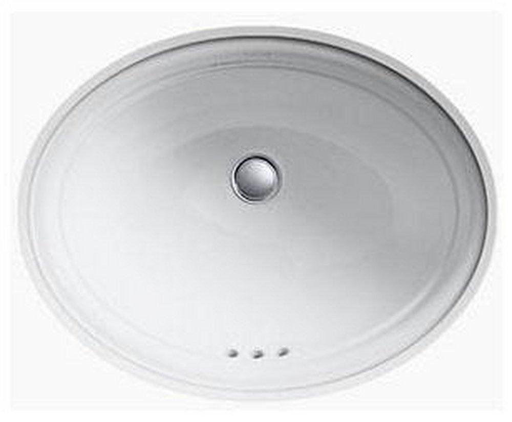 KOHLER Kohler 2336-0 Devonshire 20-1/2 x 16-1/2 in. Oval Undermount Bathroom Sink in White