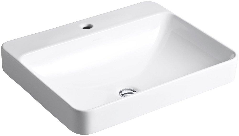 KOHLER KOHLER 2660-1-0 Vox 23 x 18-1/8 in. Rectangular Dual Mount Bathroom Sink in White