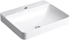 KOHLER KOHLER 2660-1-0 Vox 23 x 18-1/8 in. Rectangular Dual Mount Bathroom Sink in White