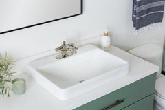 KOHLER KOHLER 2660-1-0 Vox 23 x 18-1/8 in. Rectangular Dual Mount Bathroom Sink in White