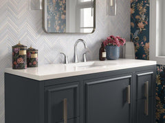KOHLER KOHLER 27390-4-CP Simplice Two Handle Widespread Bathroom Sink Faucet in Polished Chrome