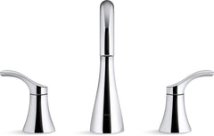 KOHLER KOHLER 27390-4-CP Simplice Two Handle Widespread Bathroom Sink Faucet in Polished Chrome