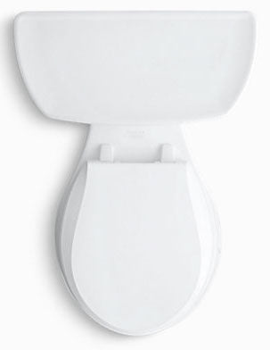 KOHLER Kohler 3997-0 Wellworth 1.28 GPF Round Two Piece Toilet in White