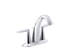 KOHLER KOHLER 45100-4-CP Alteo Two Handle Centerset Bathroom Sink Faucet in Polished Chrome