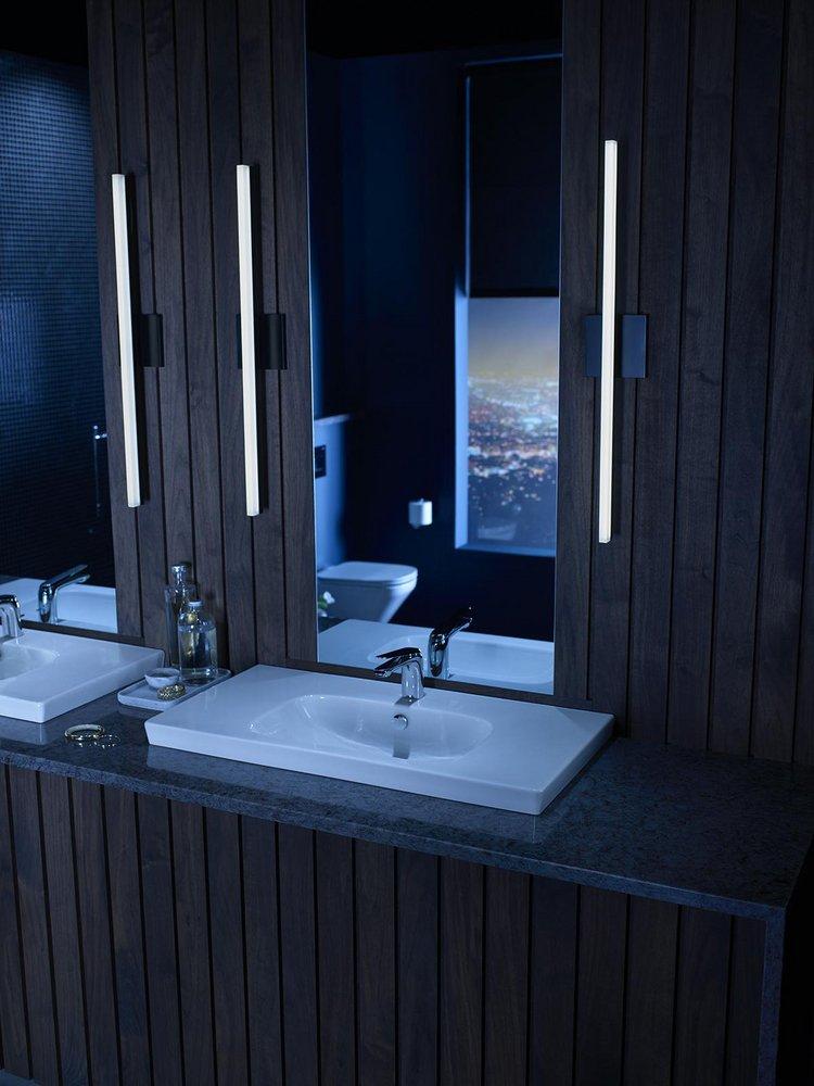 KOHLER Kohler 97345-4-CP Avid Single Handle Monoblock Bathroom Sink Faucet In Polished Chrome