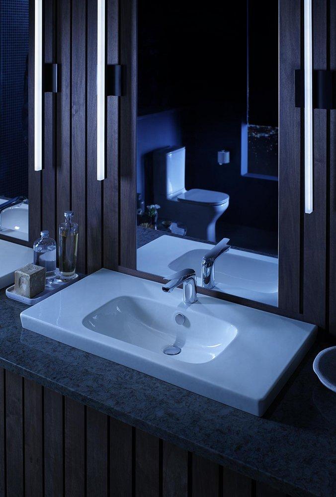 KOHLER Kohler 97345-4-CP Avid Single Handle Monoblock Bathroom Sink Faucet In Polished Chrome