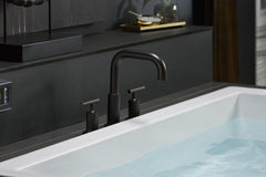 KOHLER Kohler T14428-4-BL Purist Two Handle Roman Tub Faucet in Matte Black Trim Only