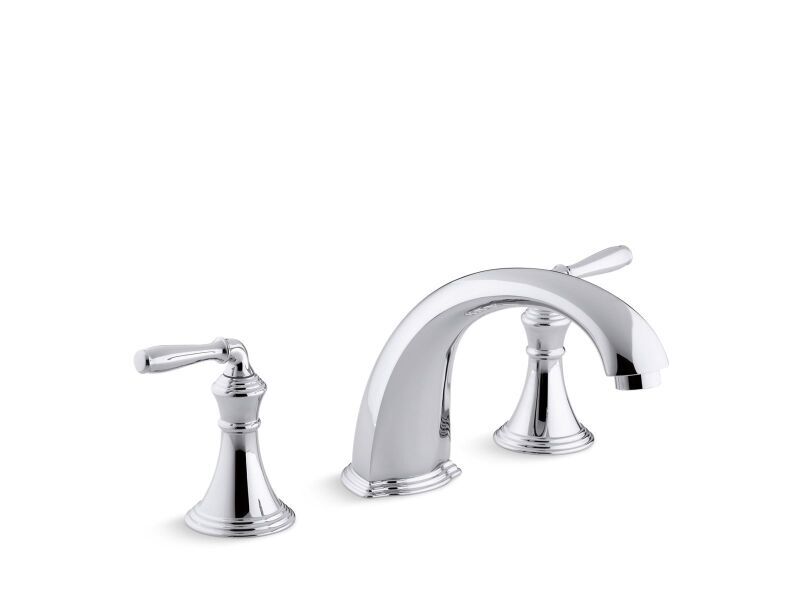 KOHLER KOHLER T398-4-CP Devonshire Two Handle Roman Tub Faucet in Polished Chrome (Trim Only)